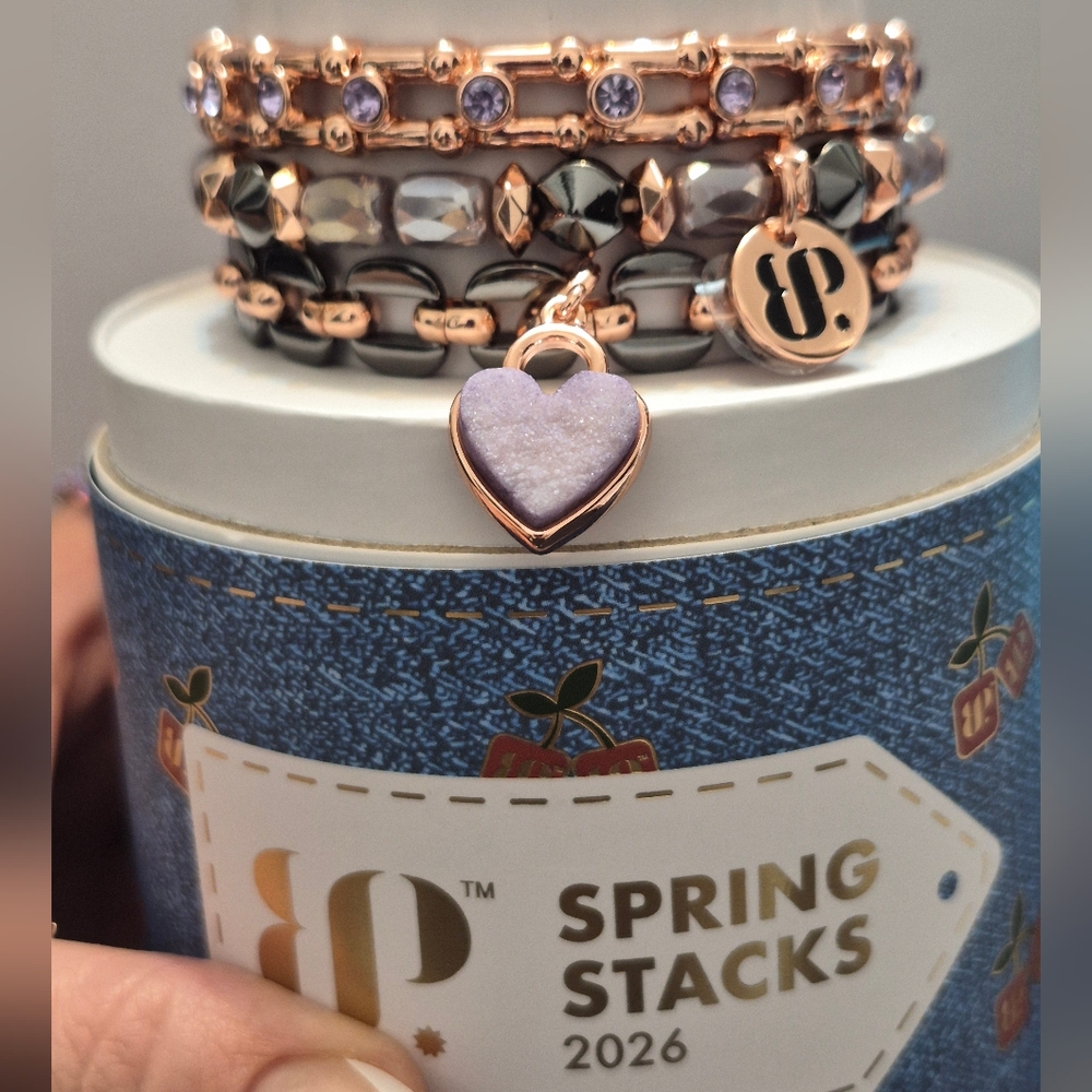 2026 Spring stack Bomb Party Druzy heart